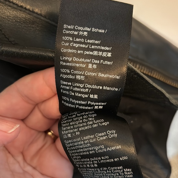 Muubaa London | 100% Lamb Leather Moto Jacket Sz 8 - Picture 8 of 10